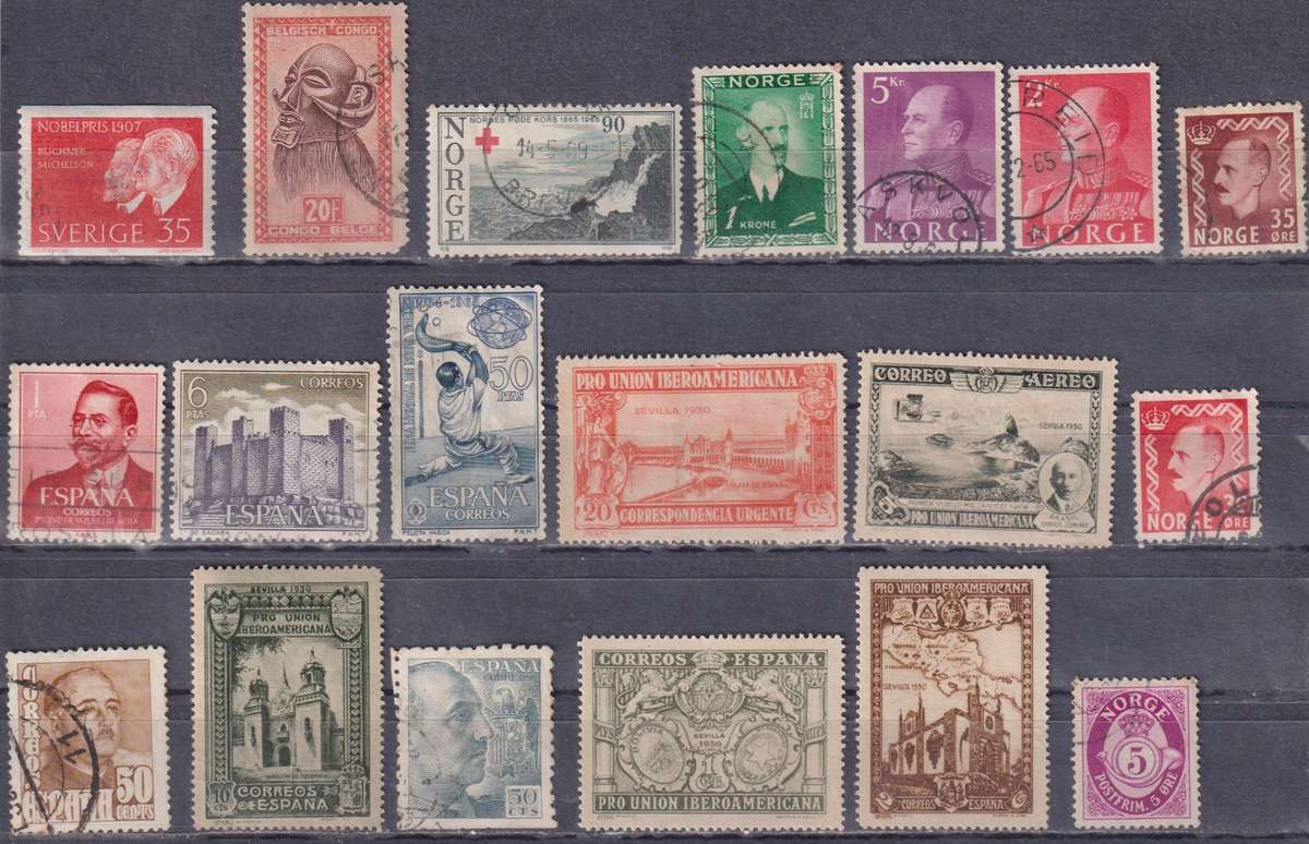 Stamps Mix World Card