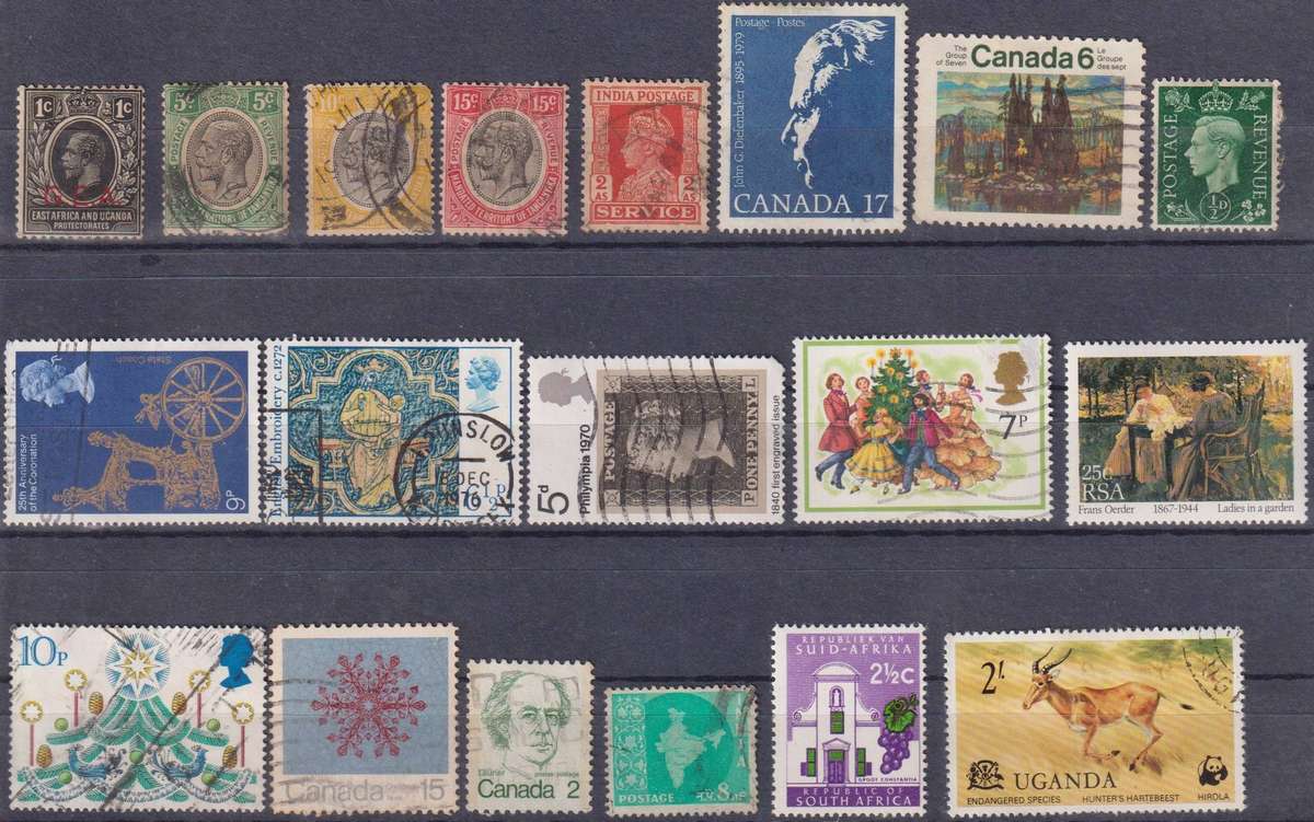 Stamps Mix World Card