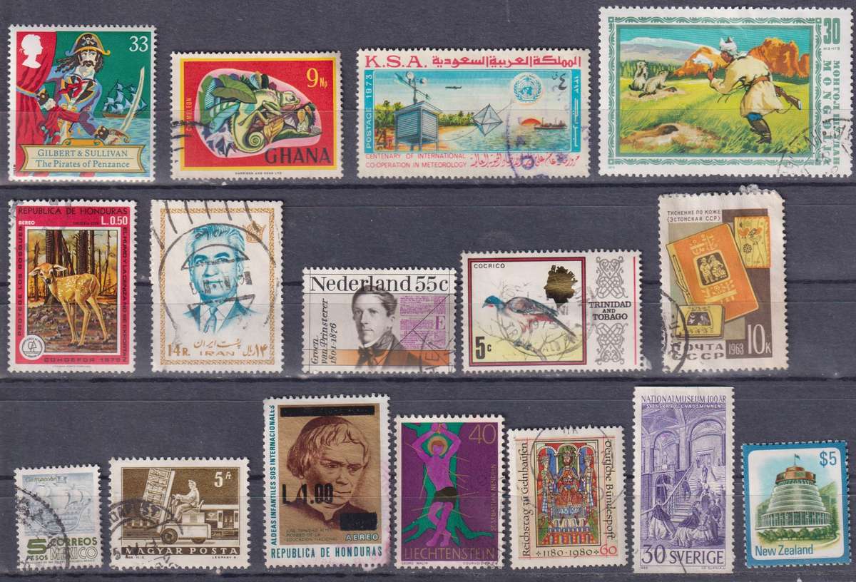 Stamps Mix World Card