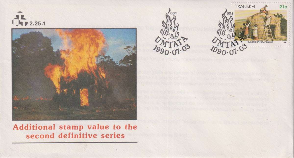 FDC Transkei 1990 Xhosa Culture