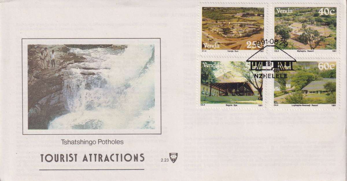 FDC Venda 1991 Tourism