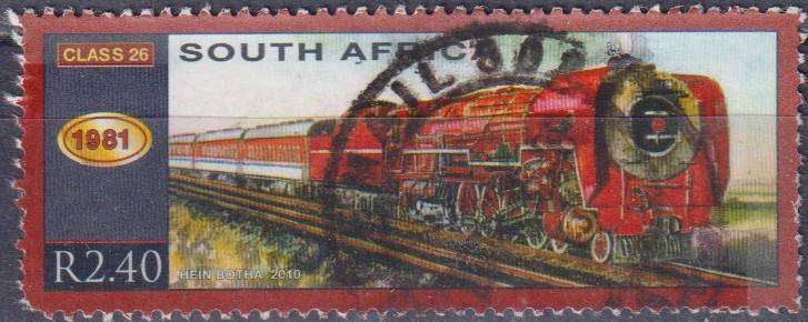 Stamps RSA 2010 Trains - The 150th Anniversary of South African Railways