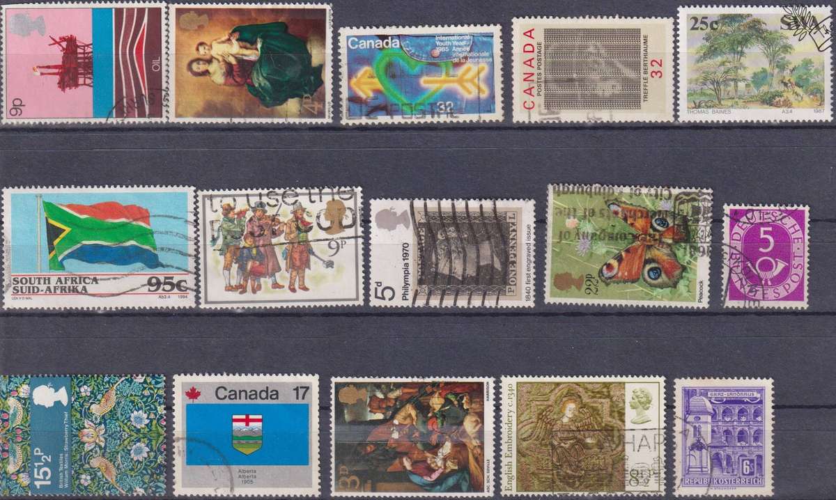 Stamps Mix World Card
