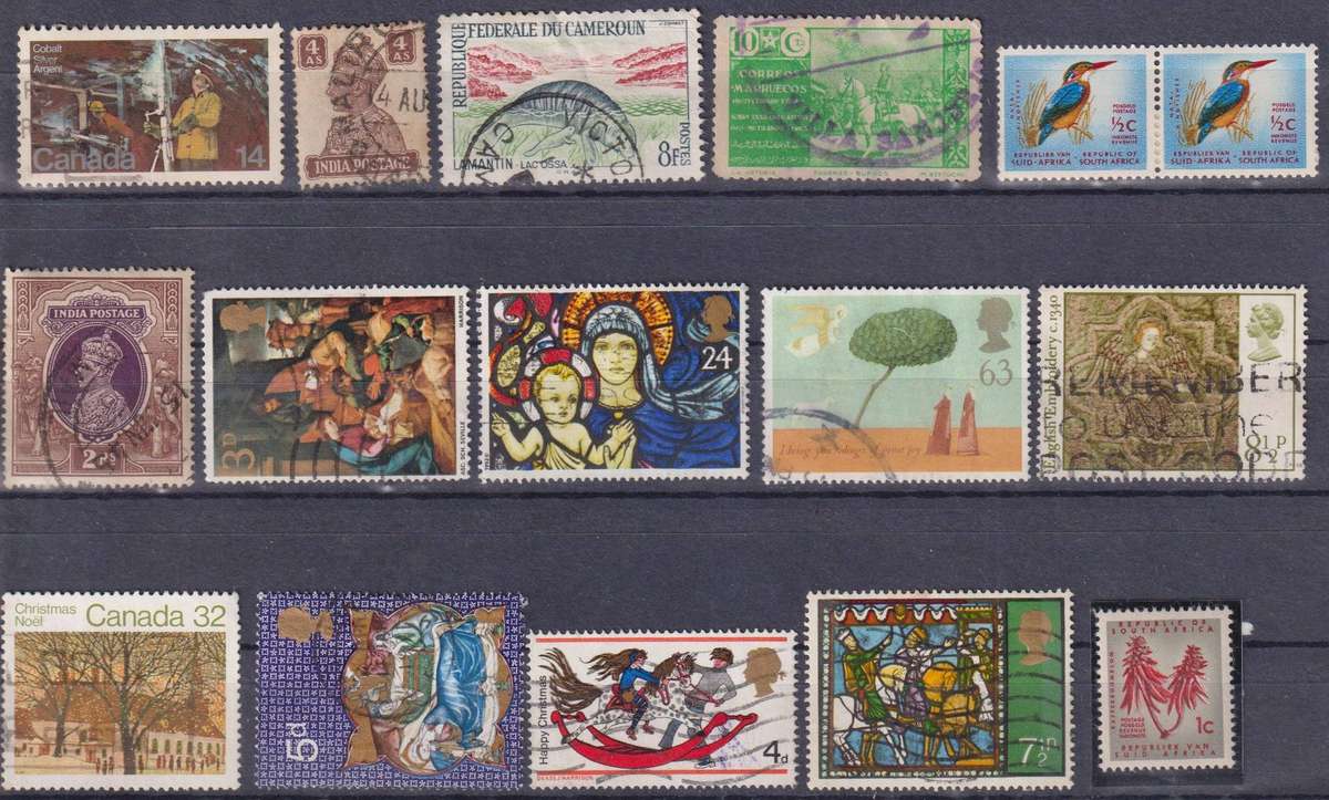 Stamps Mix World Card