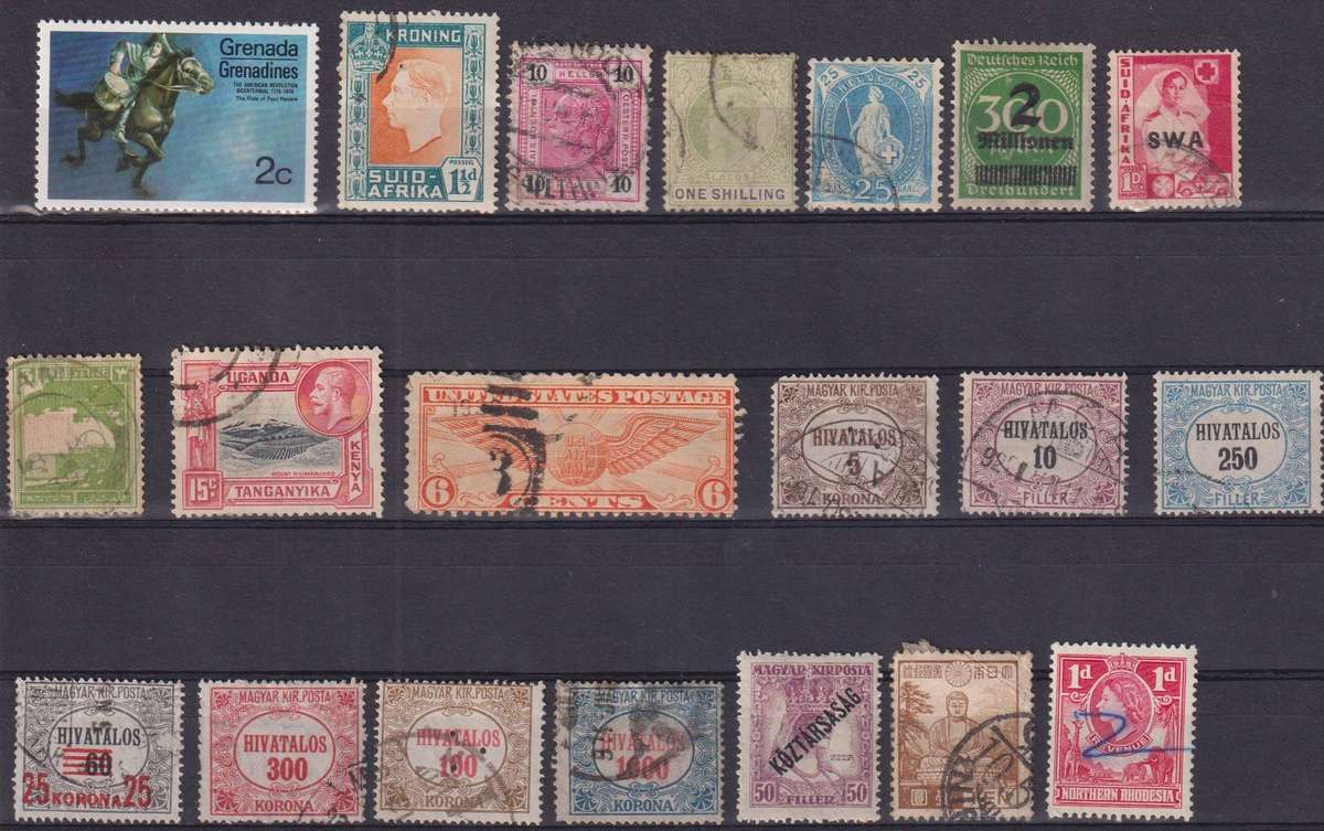 Stamps Mix World Card
