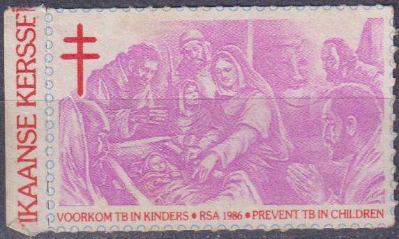 Stamps RSA Christmas Cinderella Stamp