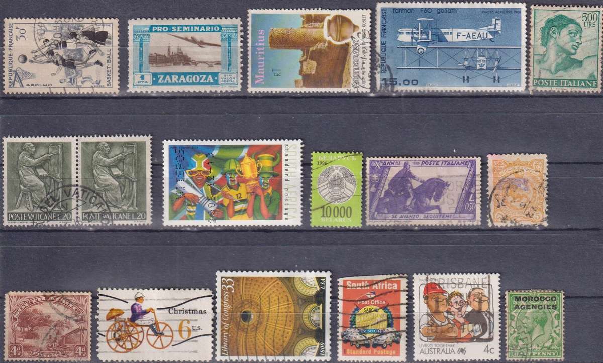 Stamps Mix World Card