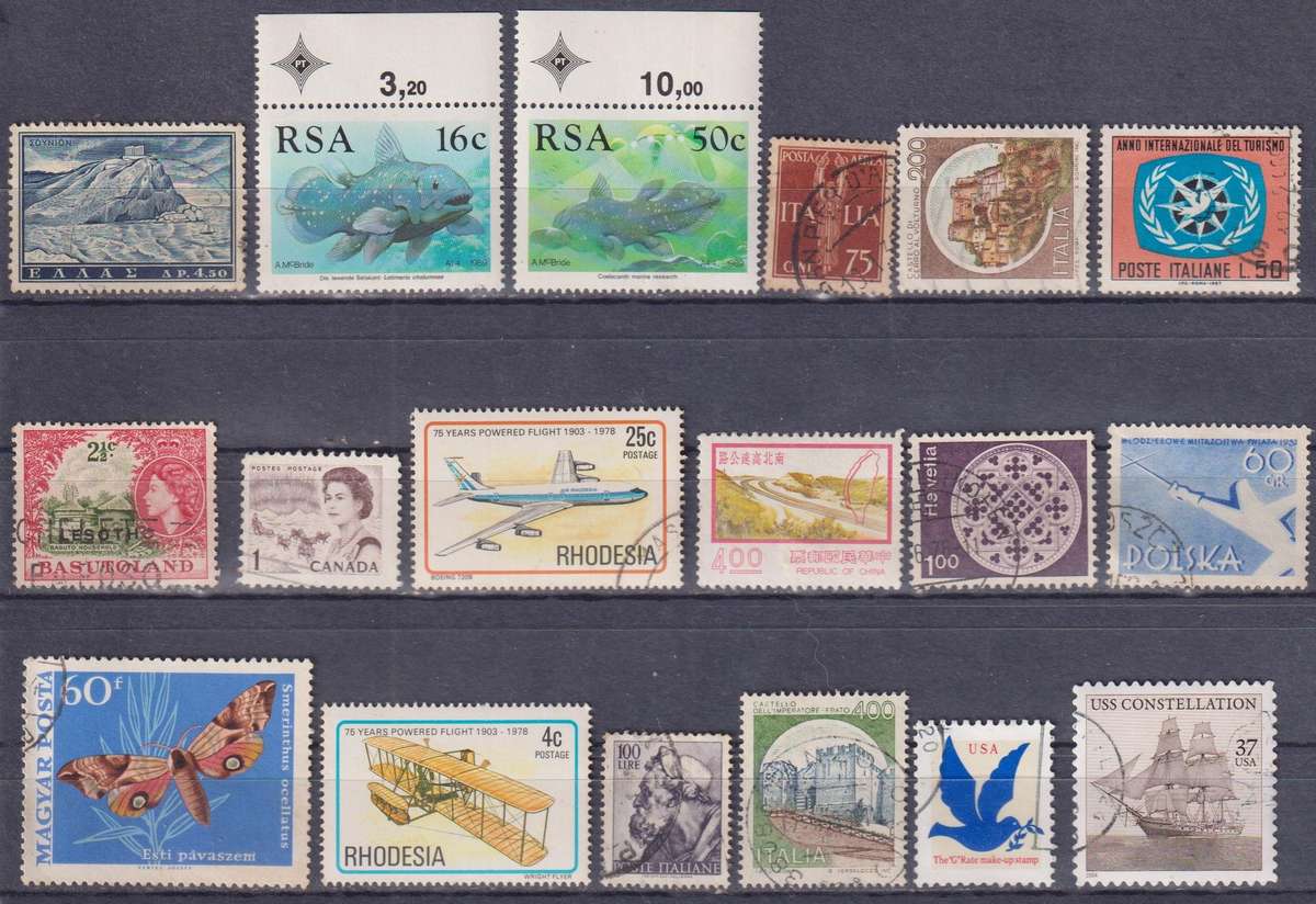Stamps Mix World Card