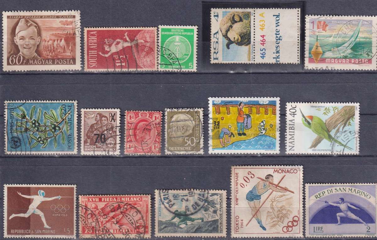 Stamps Mix World Card