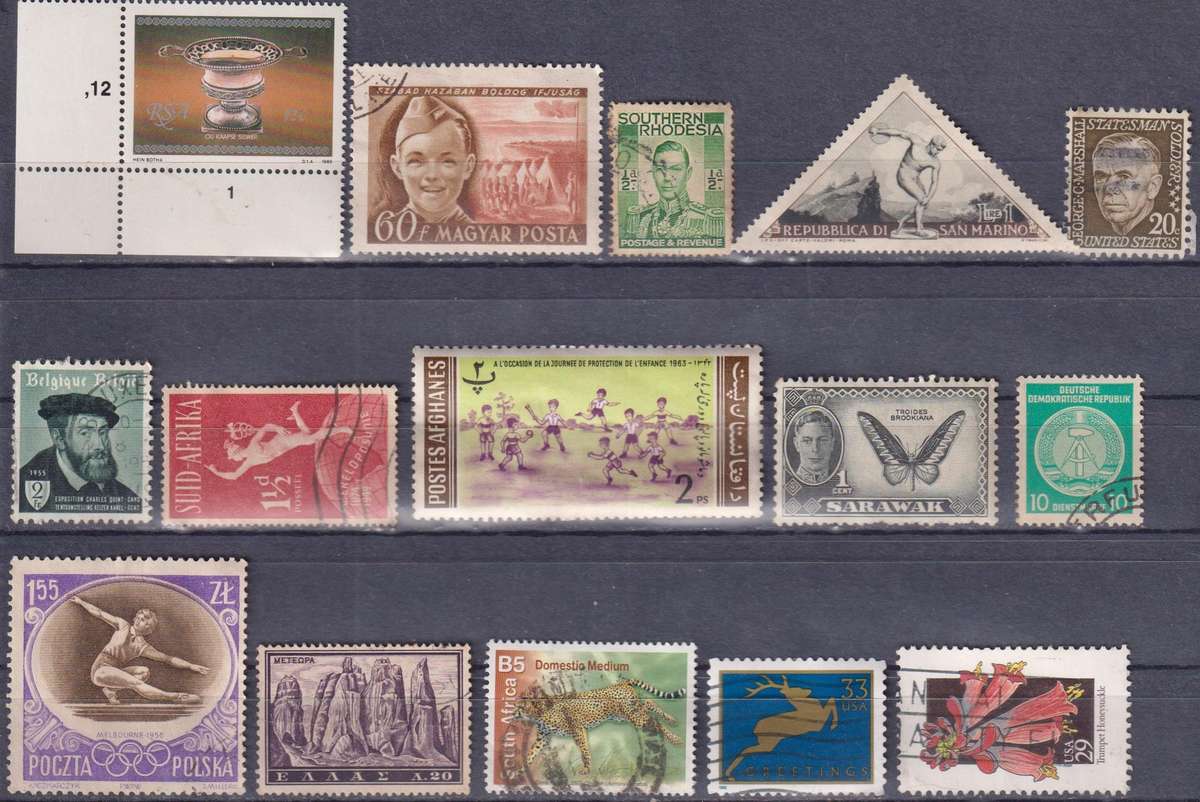 Stamps Mix World Card