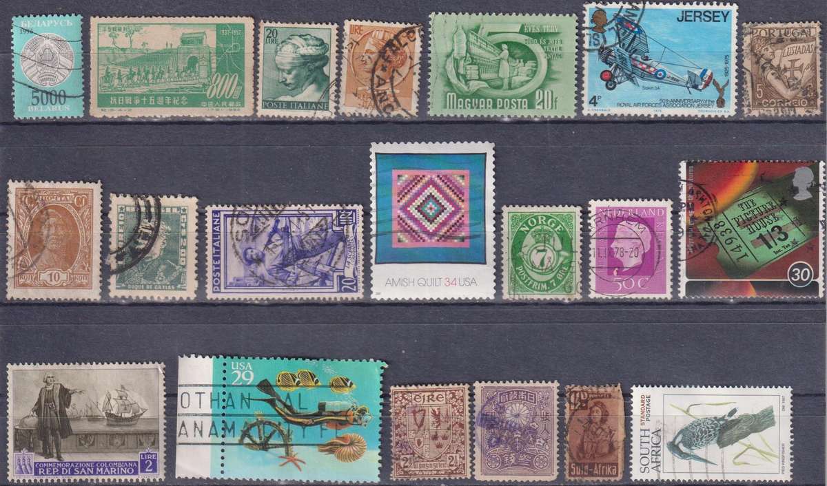 Stamps Mix World Card