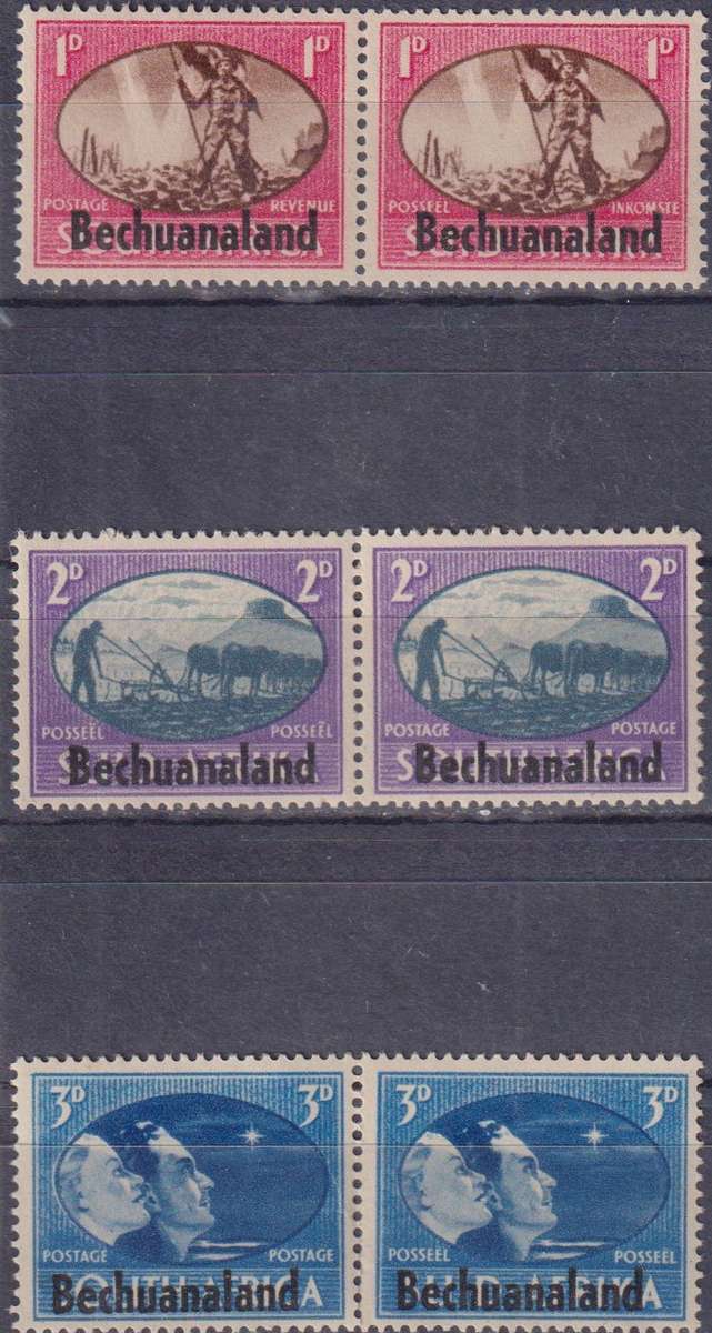 Stamps Bechuanaland 1945 South Africa Postage Stamps Overprinted