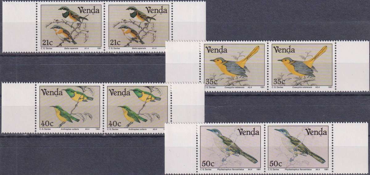Stamps Venda 1991 Birds