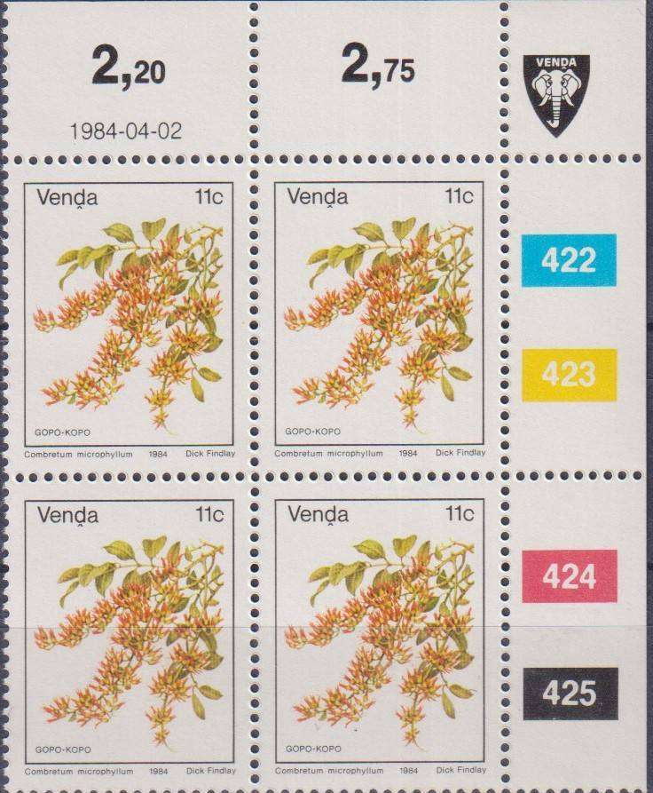 Stamps Venda 1984 Flowers