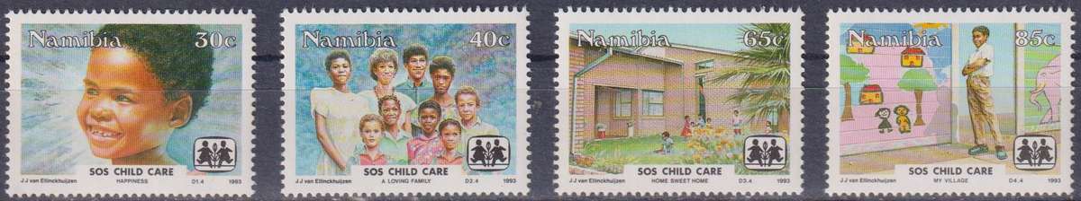 Stamps Namibia 1993 S.O.S. Child Care in Namibia