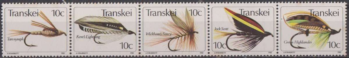 Stamps Transkei 1981 Fishing Flies