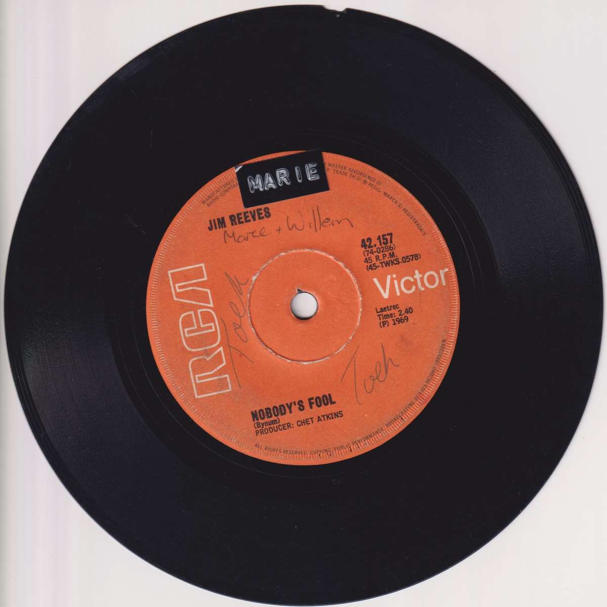 Seven Single LP / Vinyl Jim Reeves