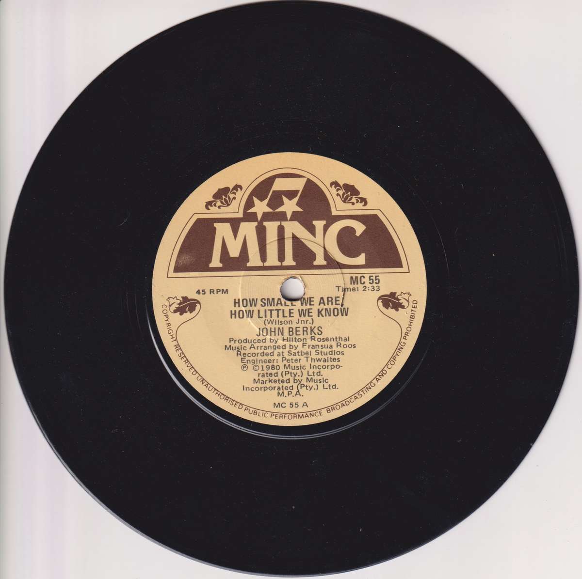 Seven Single LP / Vinyl John Berks