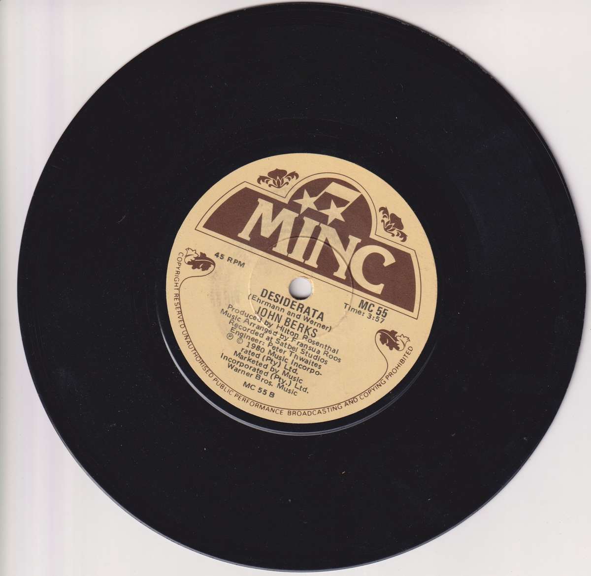 Seven Single LP / Vinyl John Berks