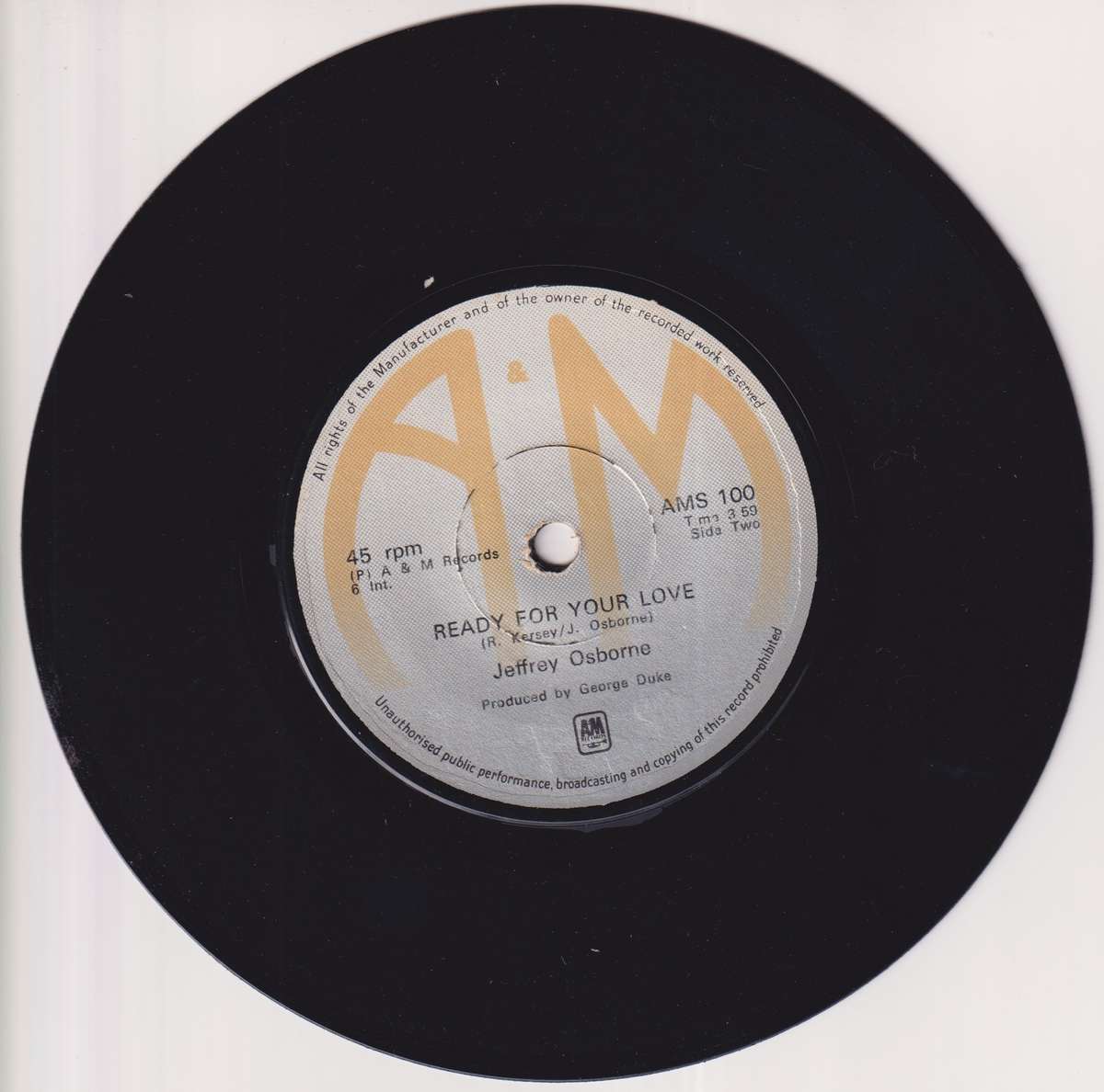 Seven Single LP / Vinyl Jeffrey Osborne