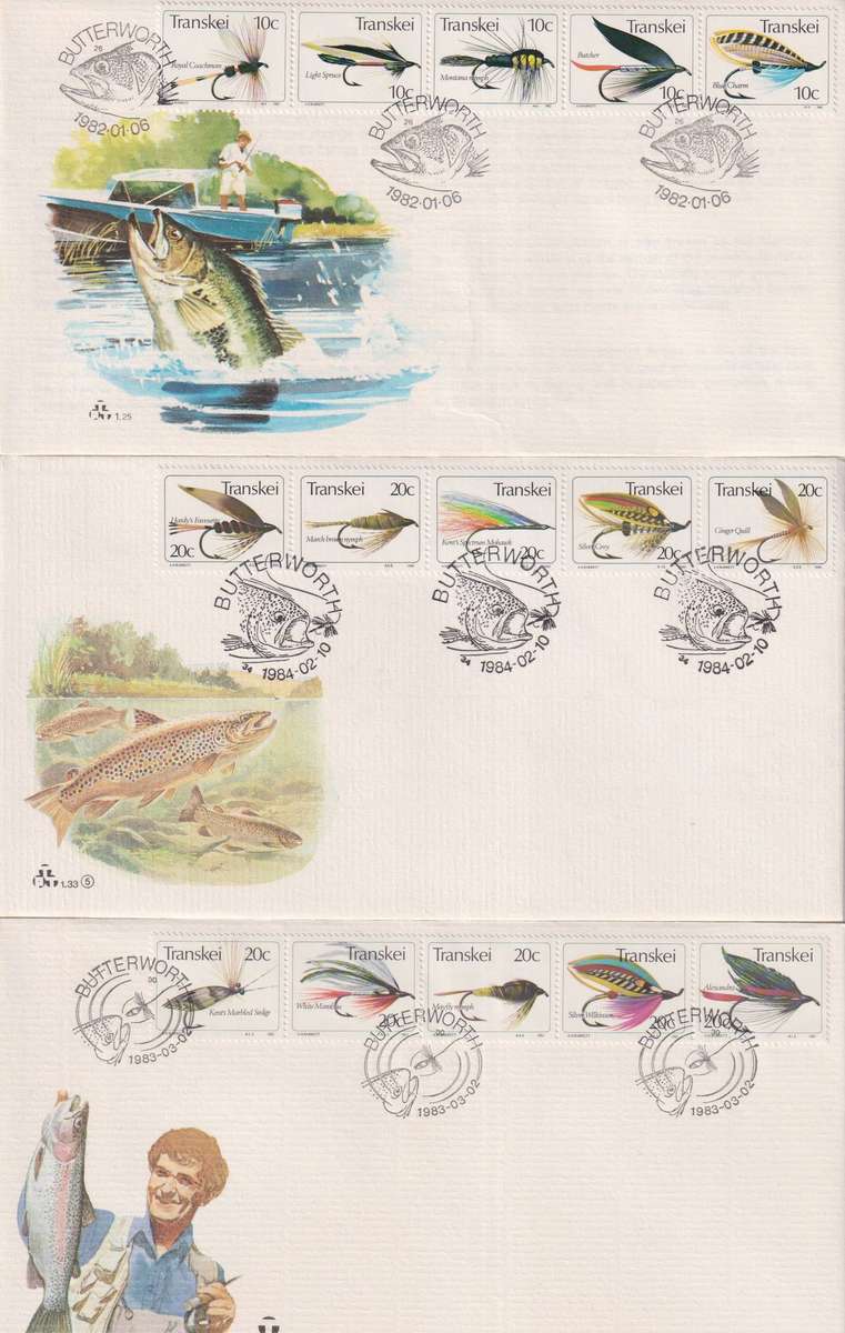 FDC / Maxi Card Transkei Fishing Flies Collection