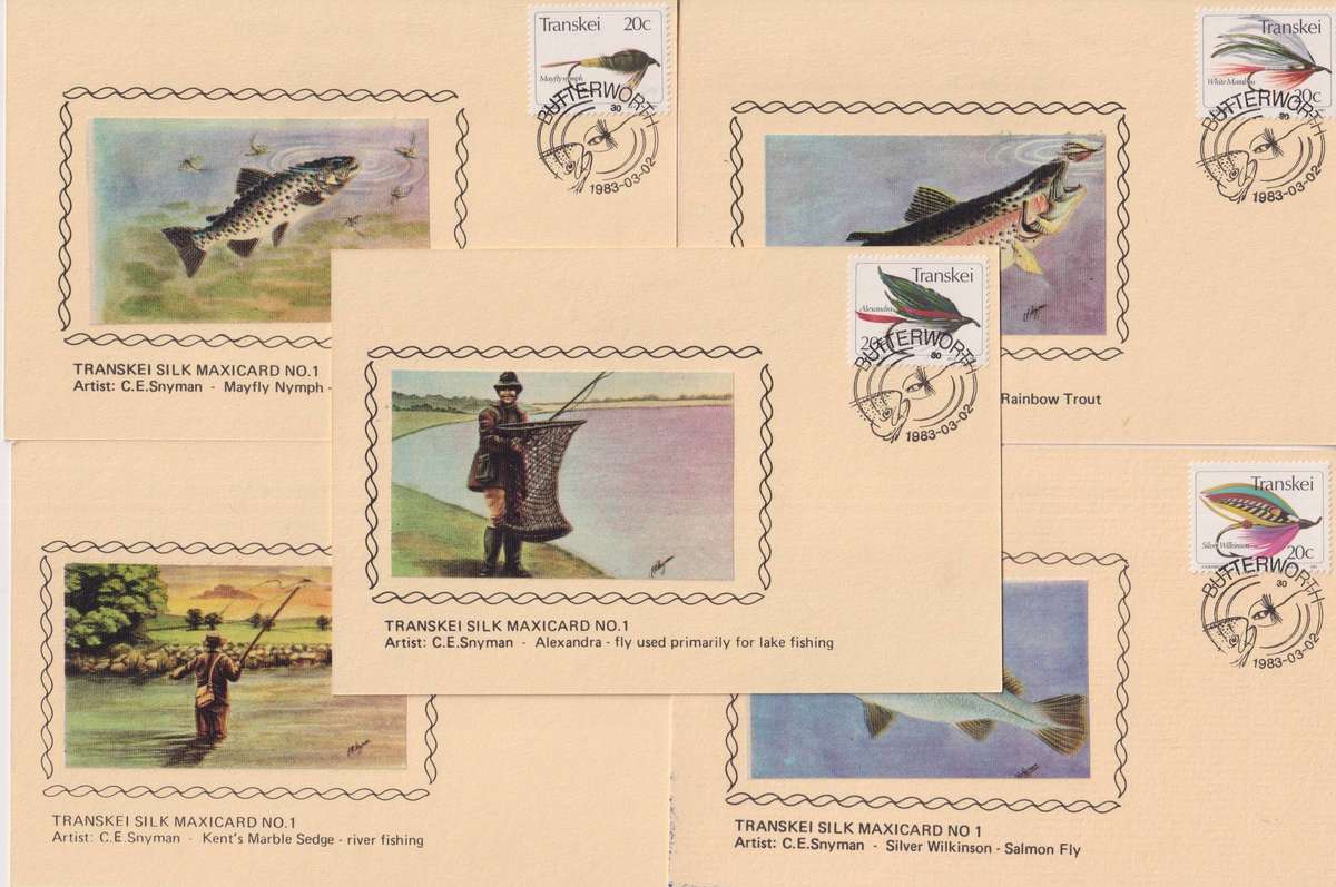 FDC / Maxi Card Transkei Fishing Flies Collection
