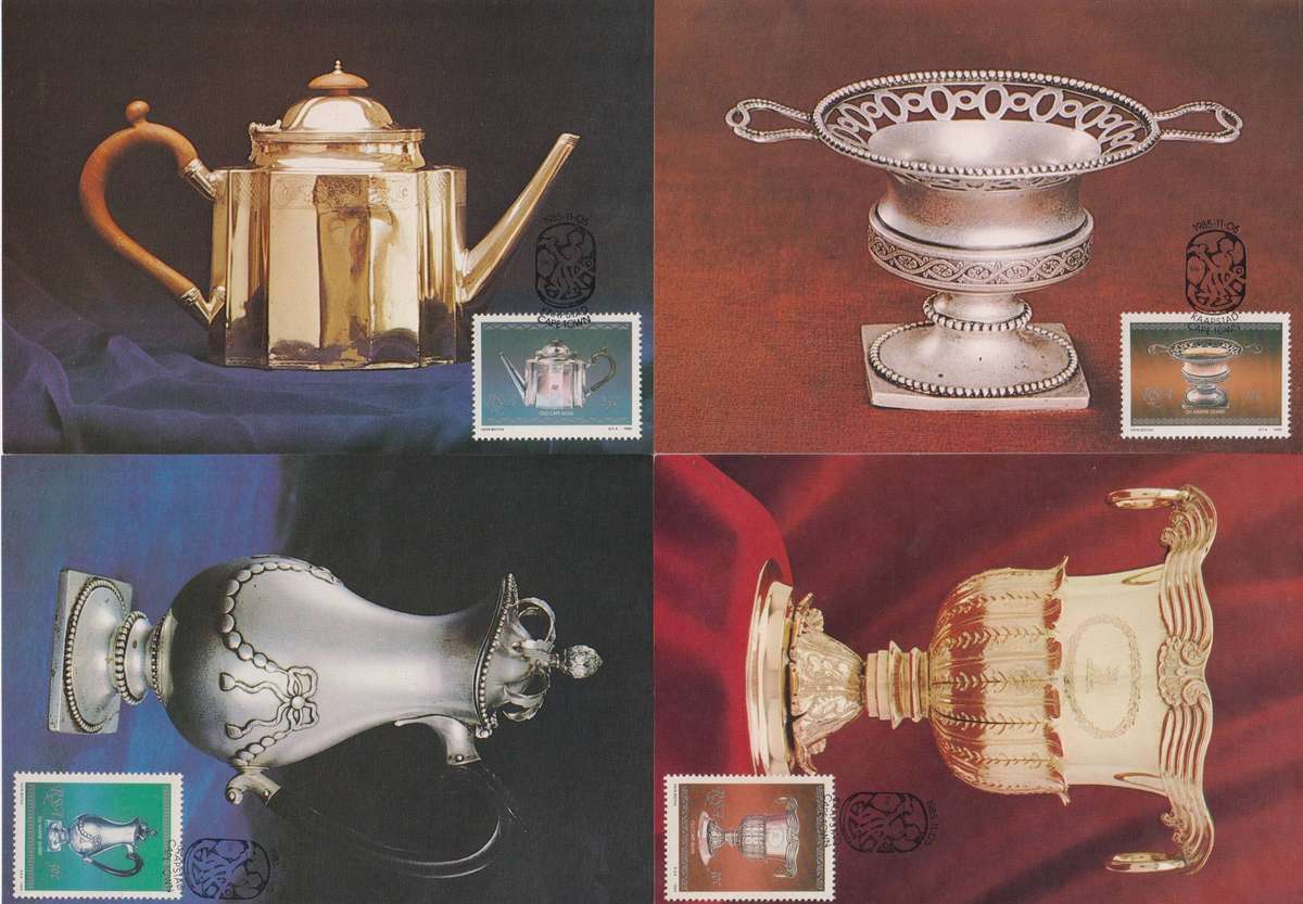 Maxi Cards Set Of 4 RSA 1985 Cape Silverware