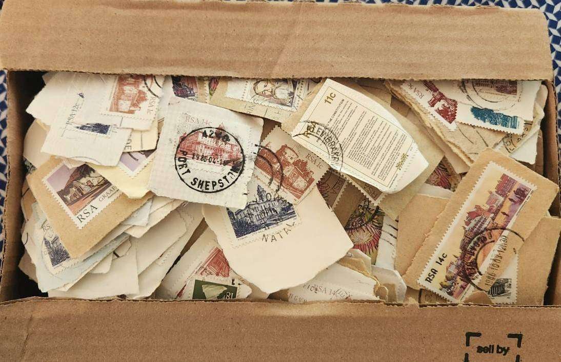 Box of RSA Stamps on paper