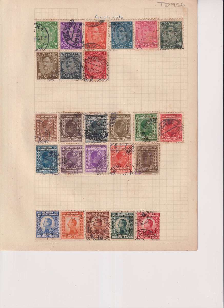 Stamps on paper