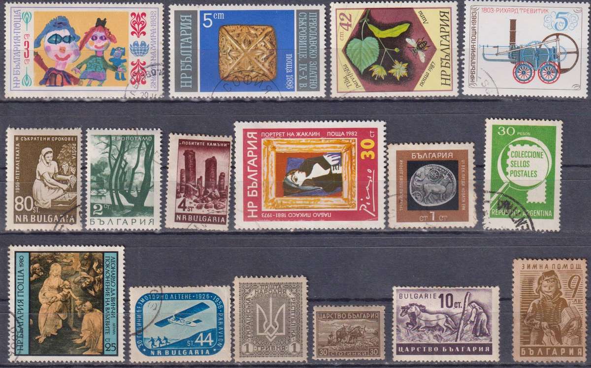 Stamps Mix World Card