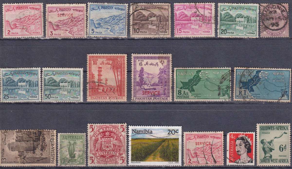 Stamps Mix World Card