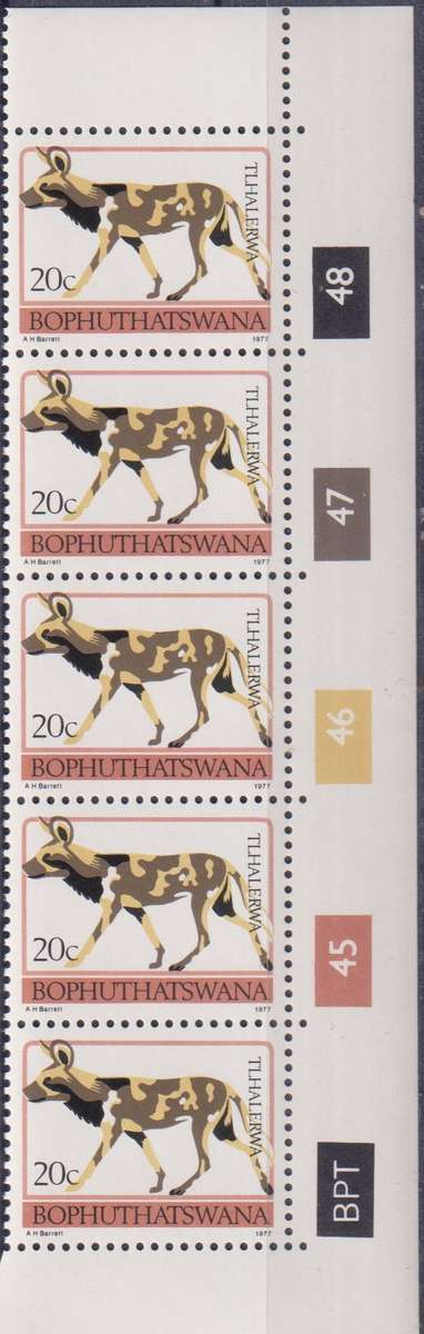Stamps Control Blocks 1977 -1982 Animal Totems