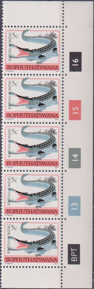 Stamps Control Blocks 1977 -1982 Animal Totems