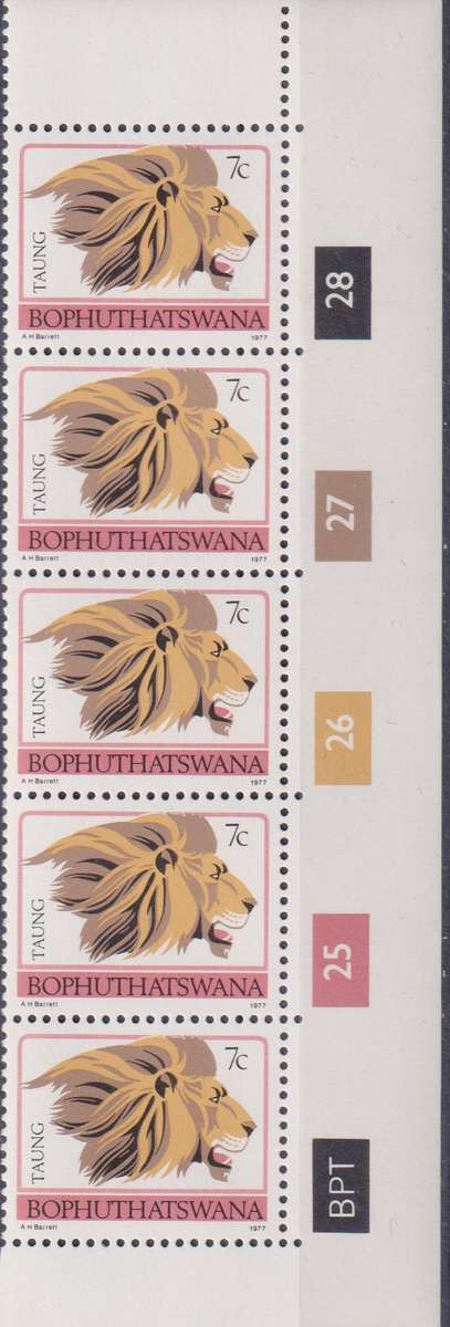 Stamps Control Blocks 1977 -1982 Animal Totems