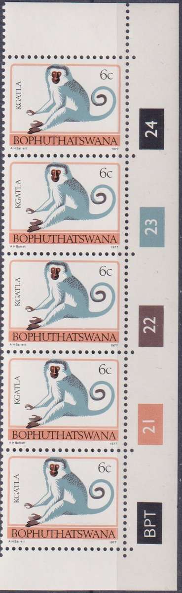 Stamps Control Blocks 1977 -1982 Animal Totems
