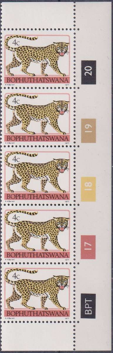 Stamps Control Blocks 1977 -1982 Animal Totems