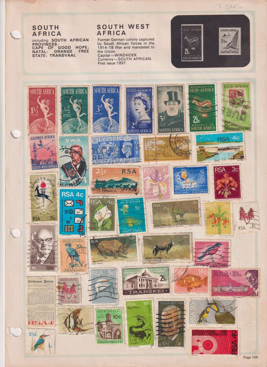Stamps On paper Mixed