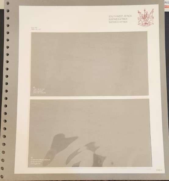 Stamp Collection Davo Pages SWA (Preprinted pages no stamps included)