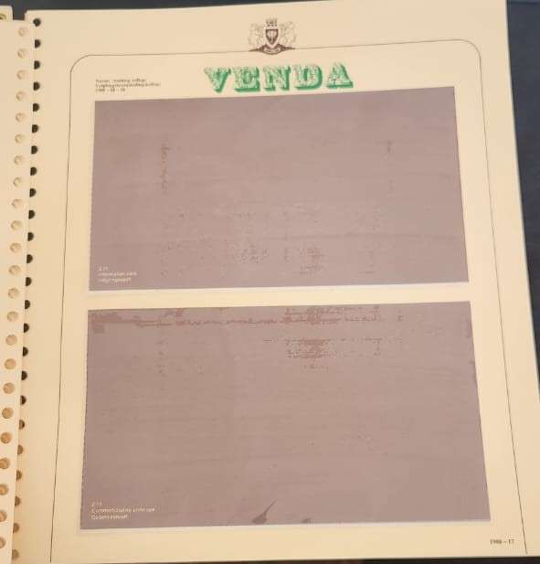 Stamp Collection Davo Pages Venda (Preprinted pages no stamps included)