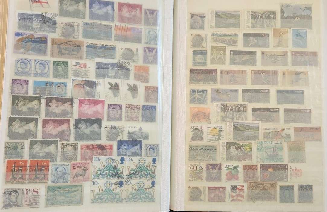 Stamp Album Hard Cover 16 Page 32 Sides  Mix World (NOT CHECKED)