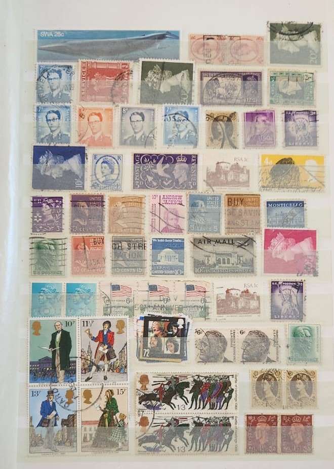 Stamp Album Hard Cover 16 Page 32 Sides  Mix World (NOT CHECKED)