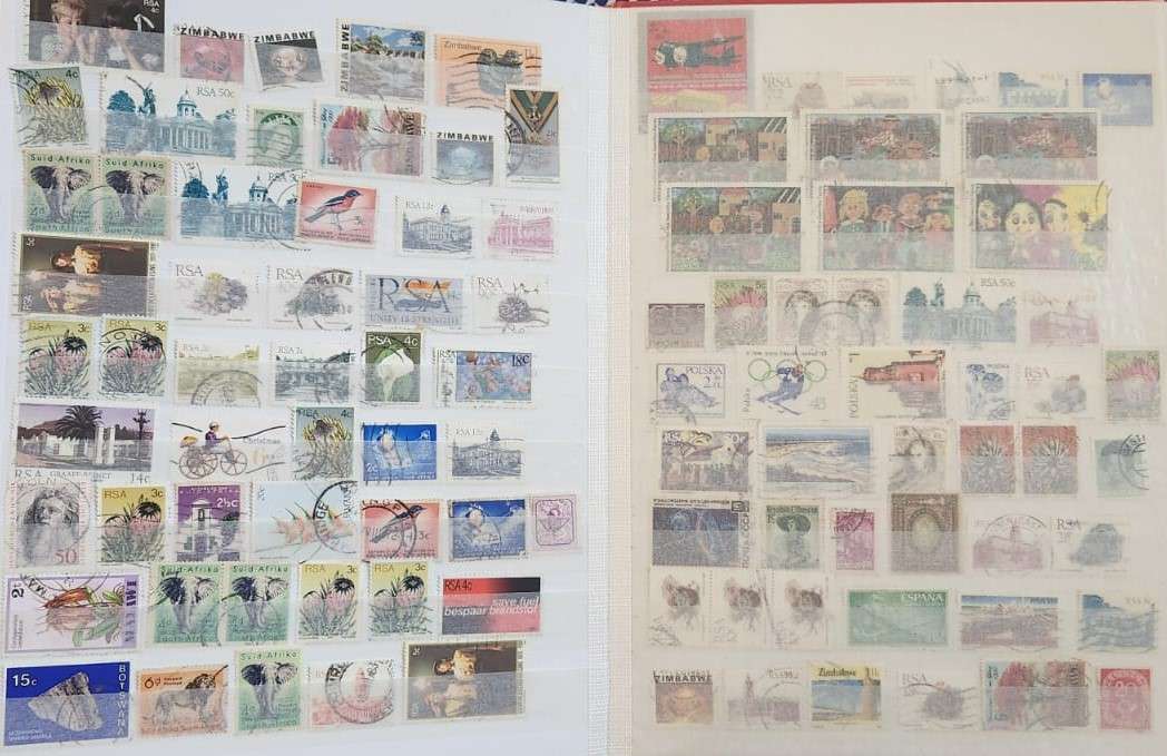 Stamp Album Hard Cover 16 Page 32 Sides  Mix World (NOT CHECKED)