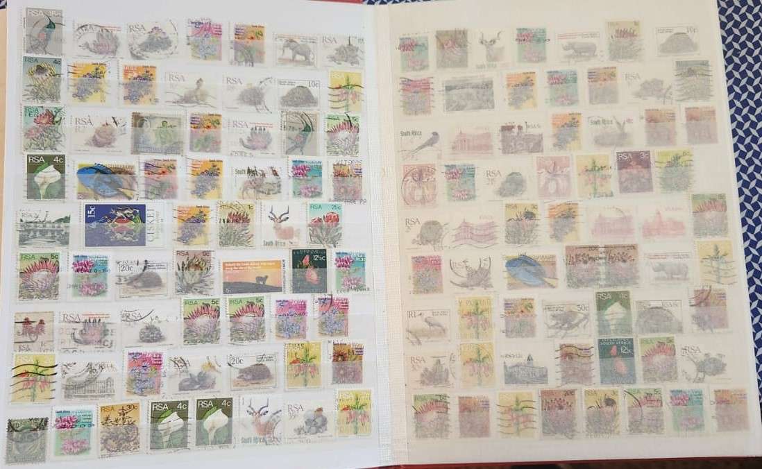 Stamp Album Hard Cover 16 Page 32 Sides  Mix World (NOT CHECKED)