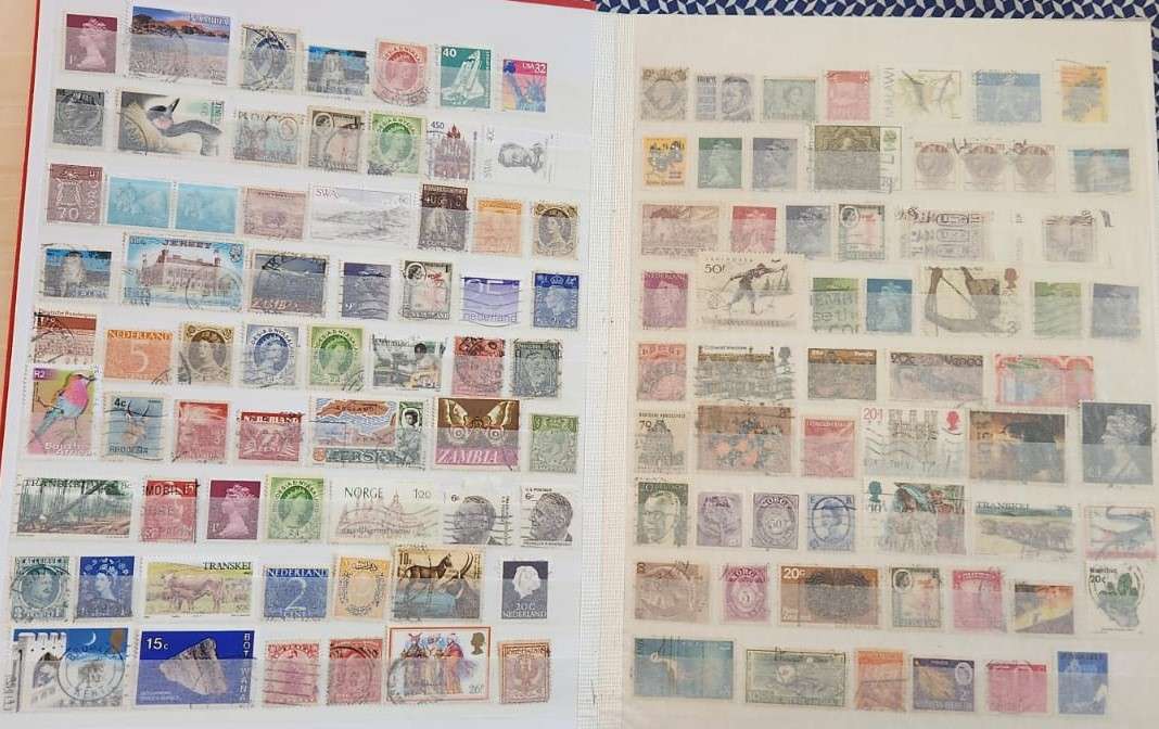 Stamp Album Hard Cover 16 Page 32 Sides  Mix World (NOT CHECKED)