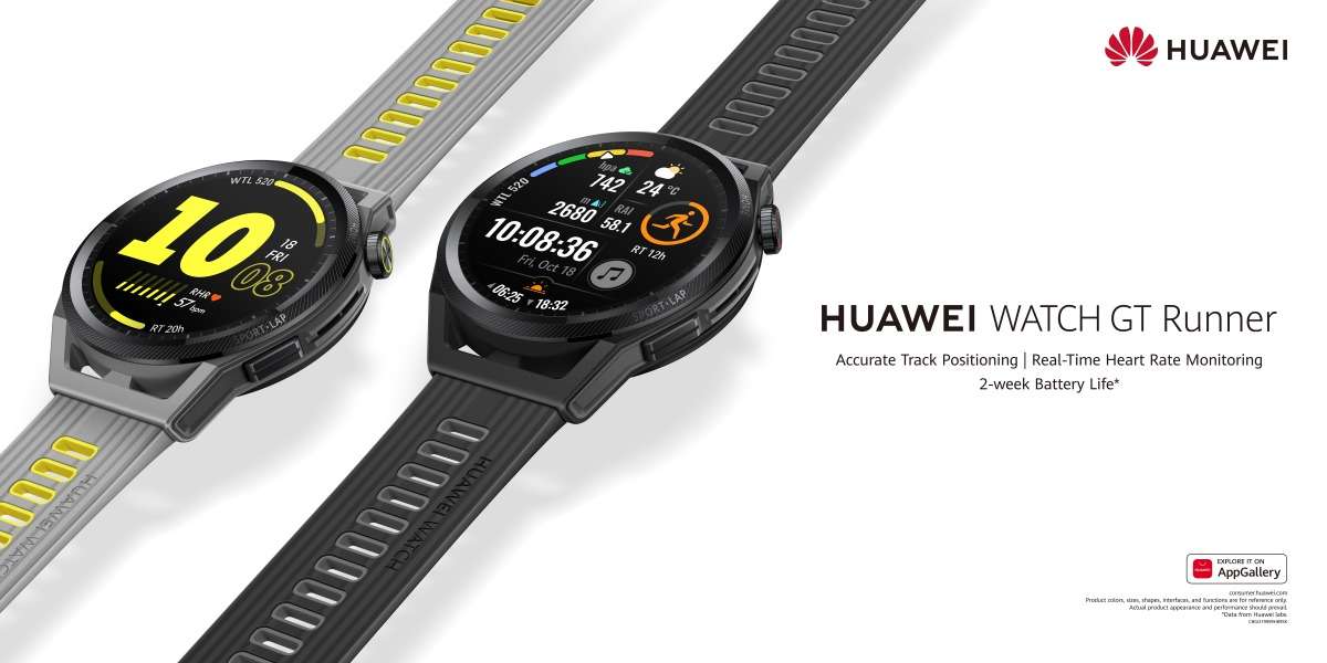 Huawei Watch GT Runner & Huawei Freelace Earphones Bundle