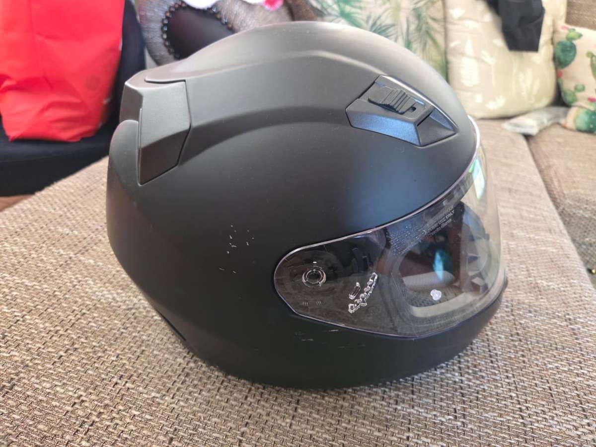 Black Bogotto XL Motorcycle Helmet