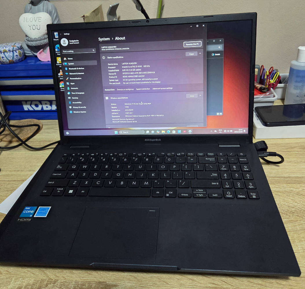 ASUS ExpertBook 8GB/128GB Intel Core i3-N305 12th Gen