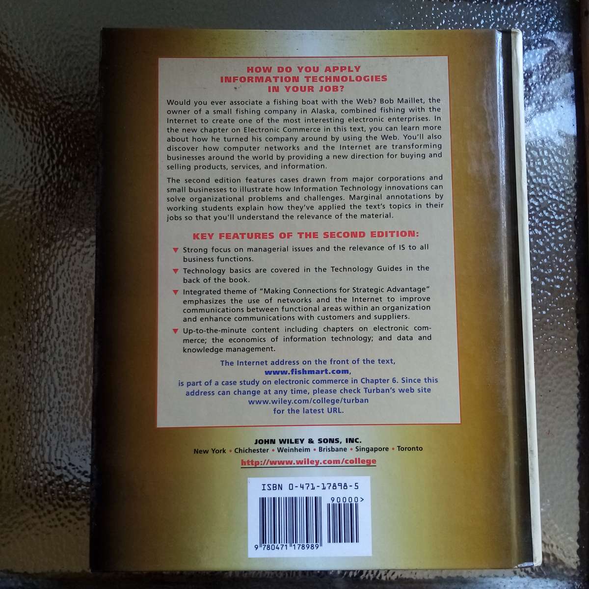 Information Technology for Management: Making Connections for Strategic Advantage - Essential IT Tex