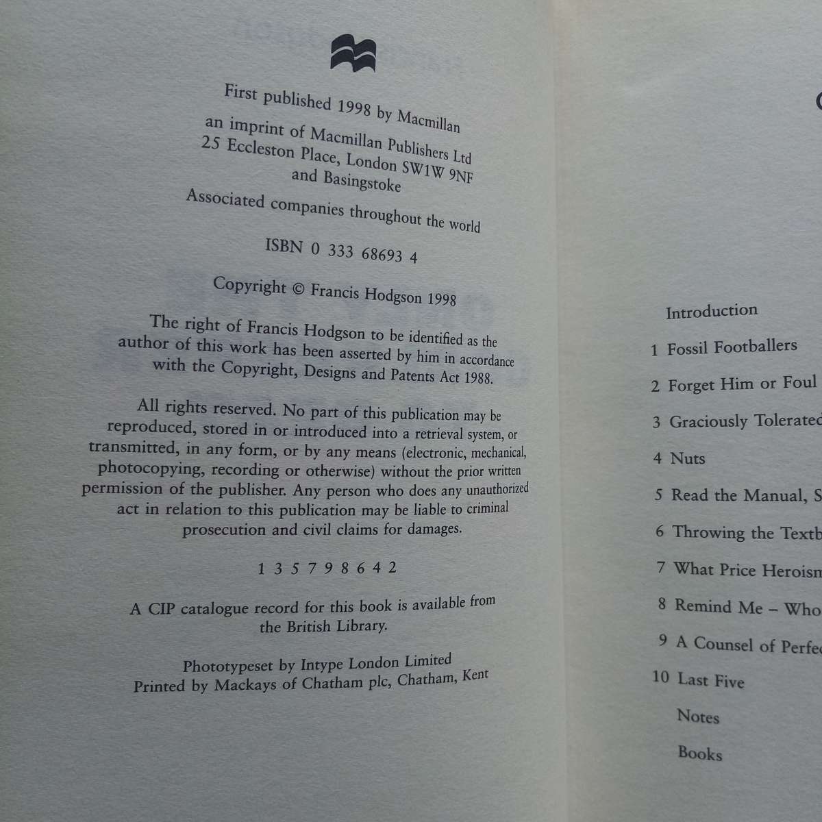 Only the Goalkeeper to Beat by Francis Hodgson -Hardcover! A Must-Have for Football collectors