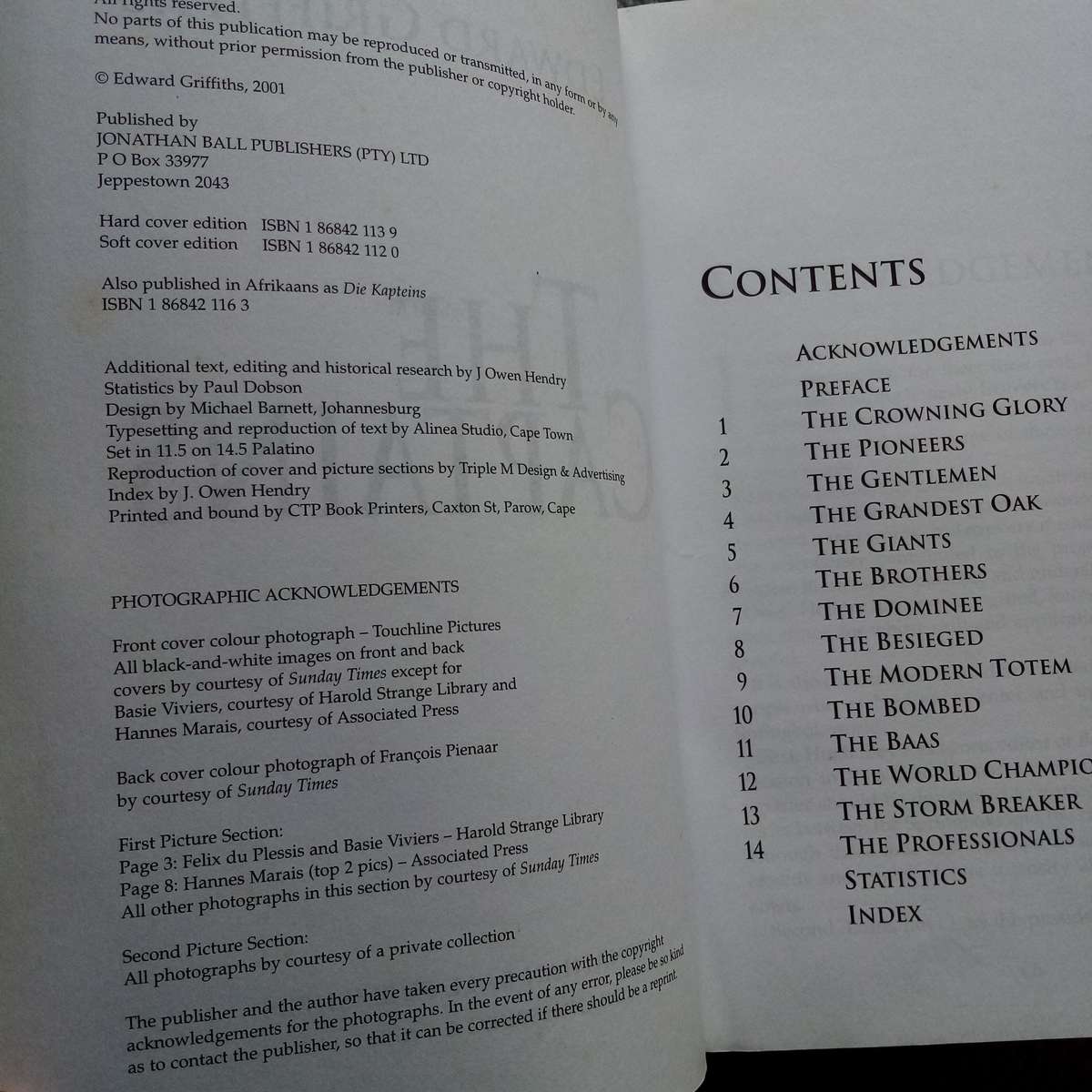 The Captains by Edward Griffiths  A Comprehensive History of Rugby Leadership